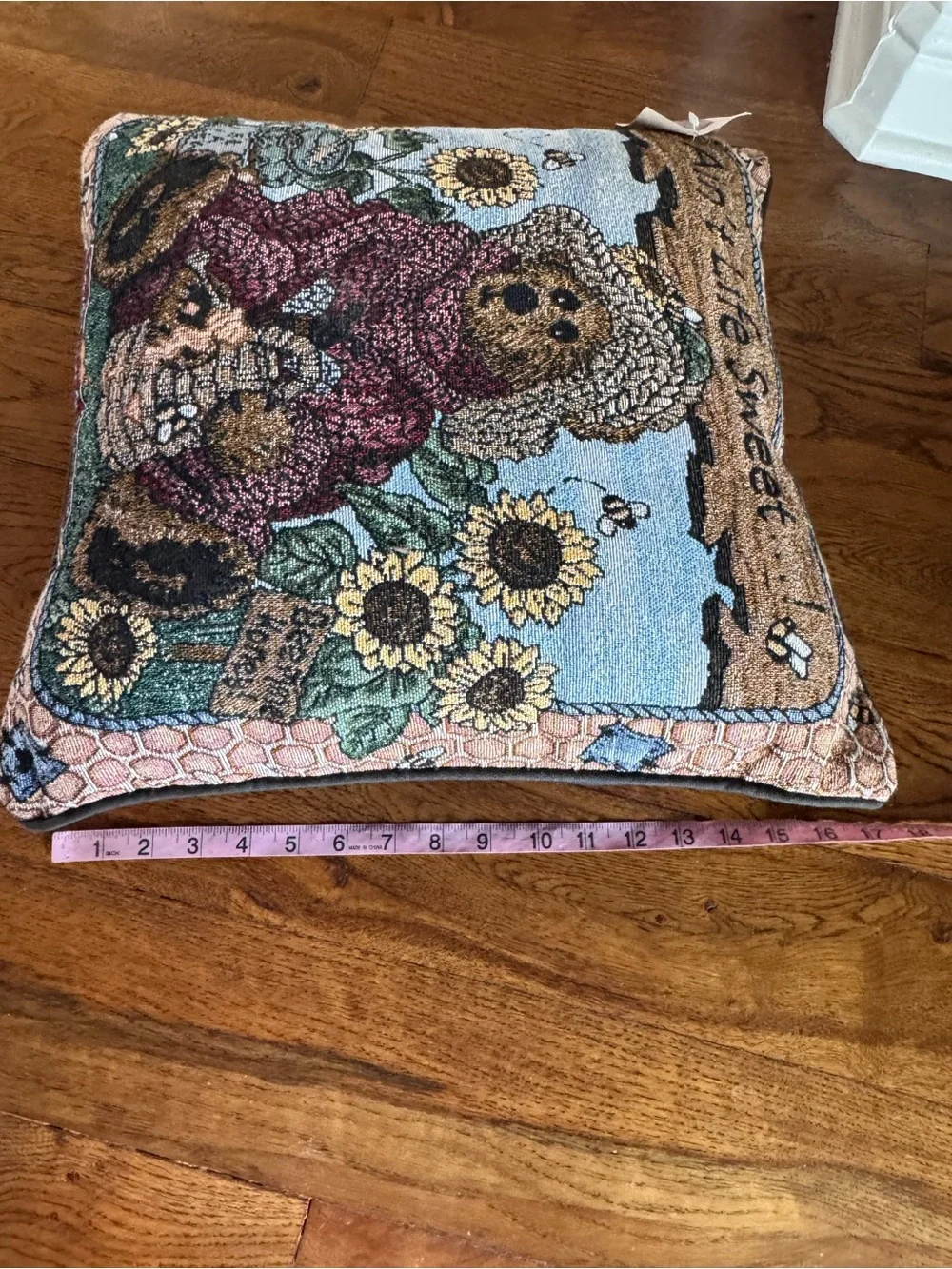 Boyds Bear Tapestry Pillow